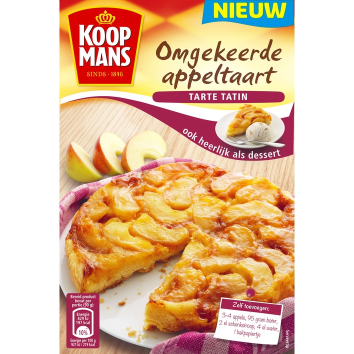 Koopmans Omgekeerde appeltaart mix