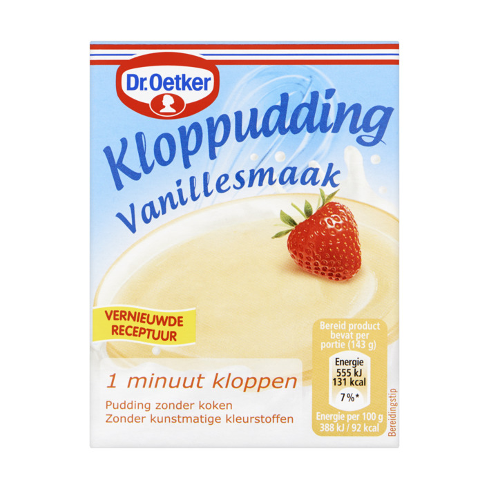 Dr. Oetker Kloppudding vanillesmaak