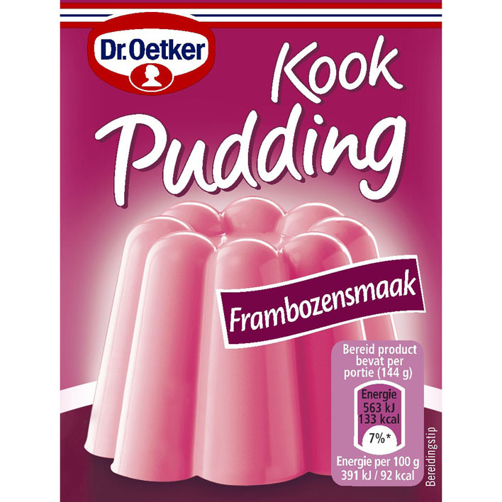 Dr. Oetker Kookpudding frambozensmaak