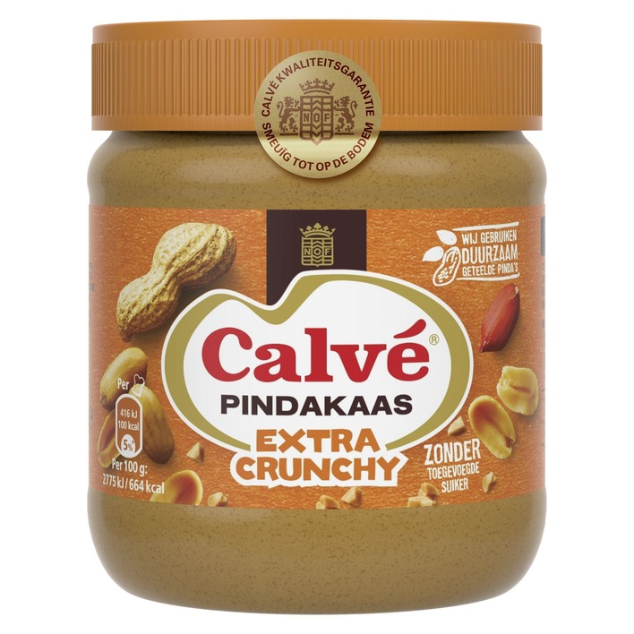 Calvé Extra crunchy pindakaas