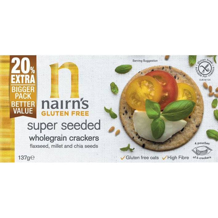 Nairn's Volkoren zadencrackers glutenvrij