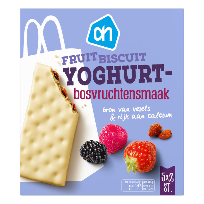 AH Fruitbiscuit yoghurt bosvruchtensmaak