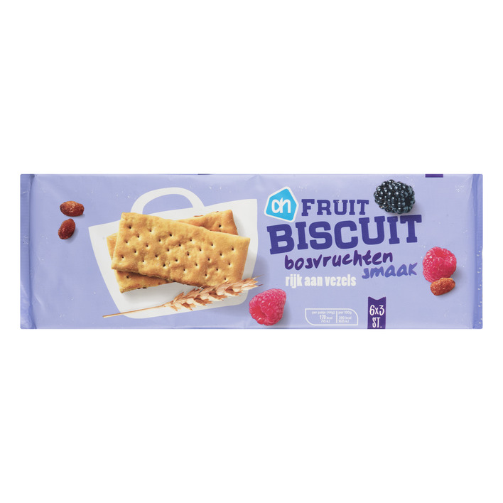 AH Fruitbiscuit bosvruchtensmaak
