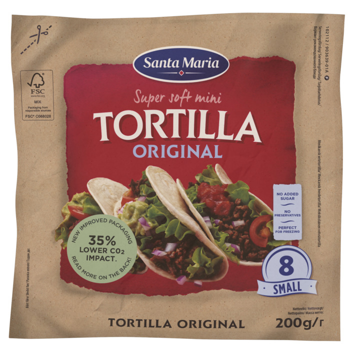 Santa Maria Tortilla wraps original 8x small