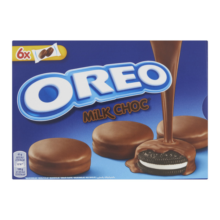 Oreo Koekjes omhuld met melkchocoladesmaak