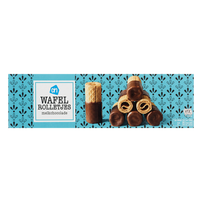 AH Wafelrolletjes melkchocolade