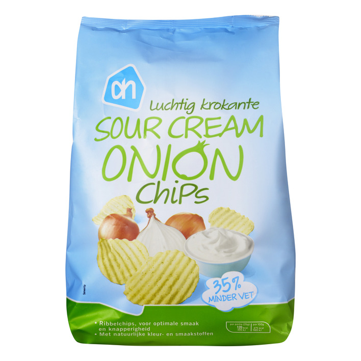AH Ribbelchips sour cream & onion