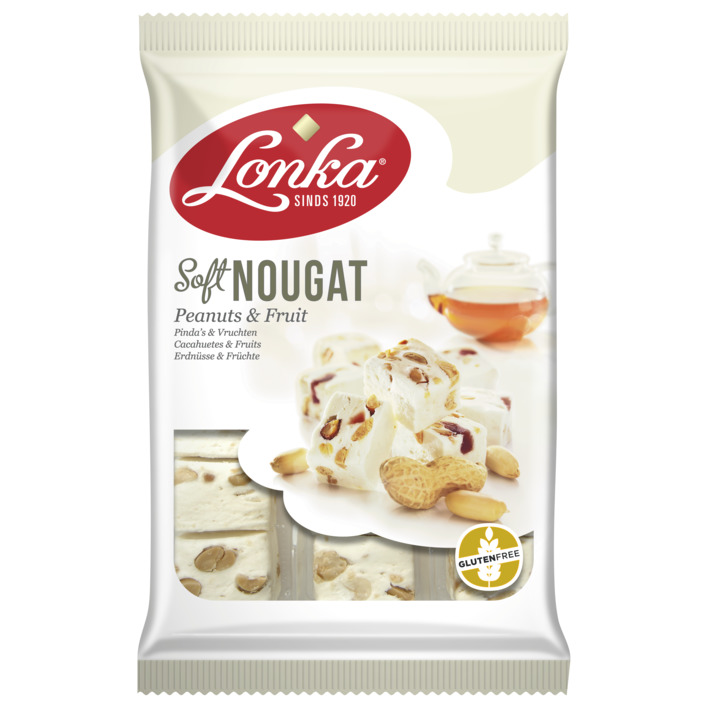 Lonka Soft nougat pinda's & fruit