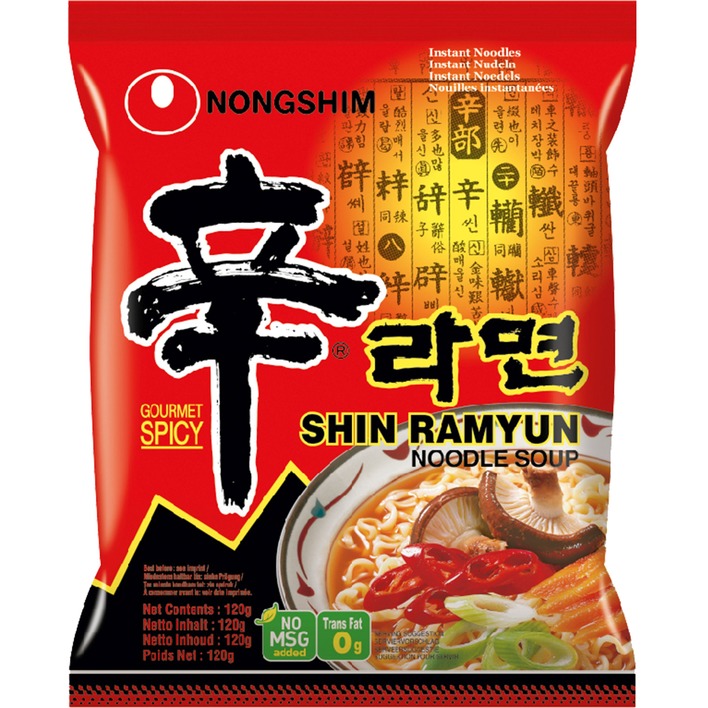 Nongshim Shin ramyun noodles