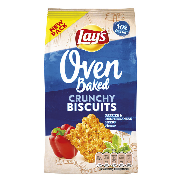 Lay's Oven baked crunchy biscuits paprika