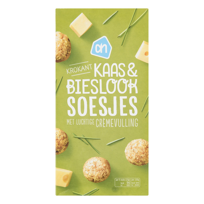 AH Kaas en bieslook soesjes met creme