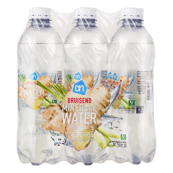 AH Bruiswater gember citroengras 6-pack