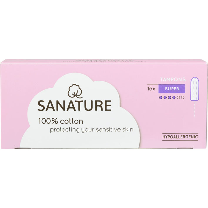 Sanature katoenen tampon super