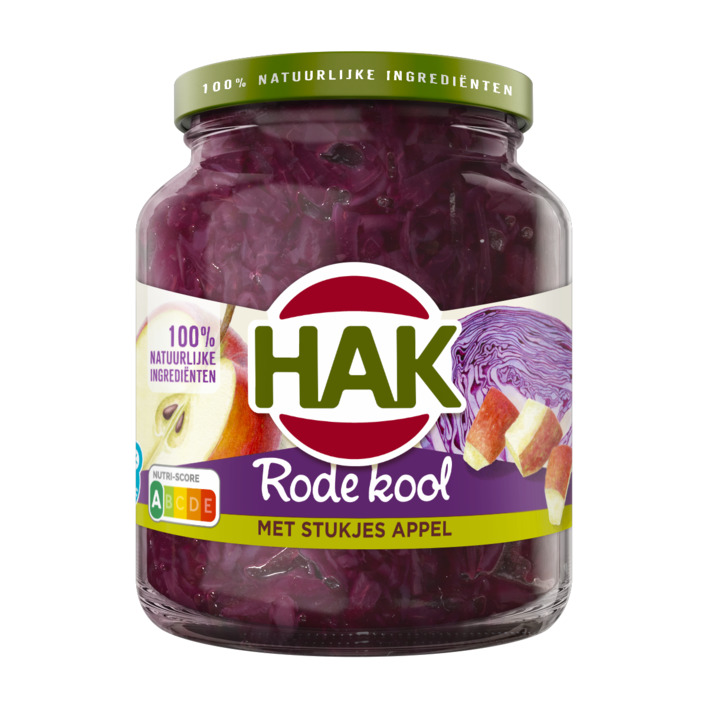Hak Rode kool met stukjes appel