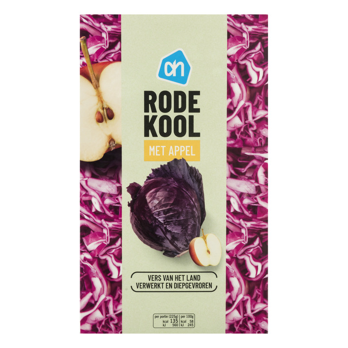 AH Rode kool met appel