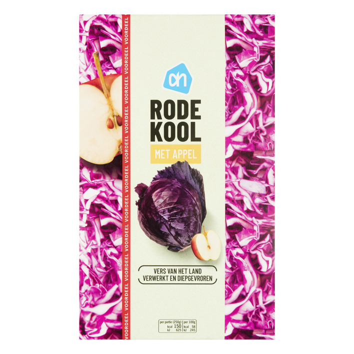 AH Rode kool met appel