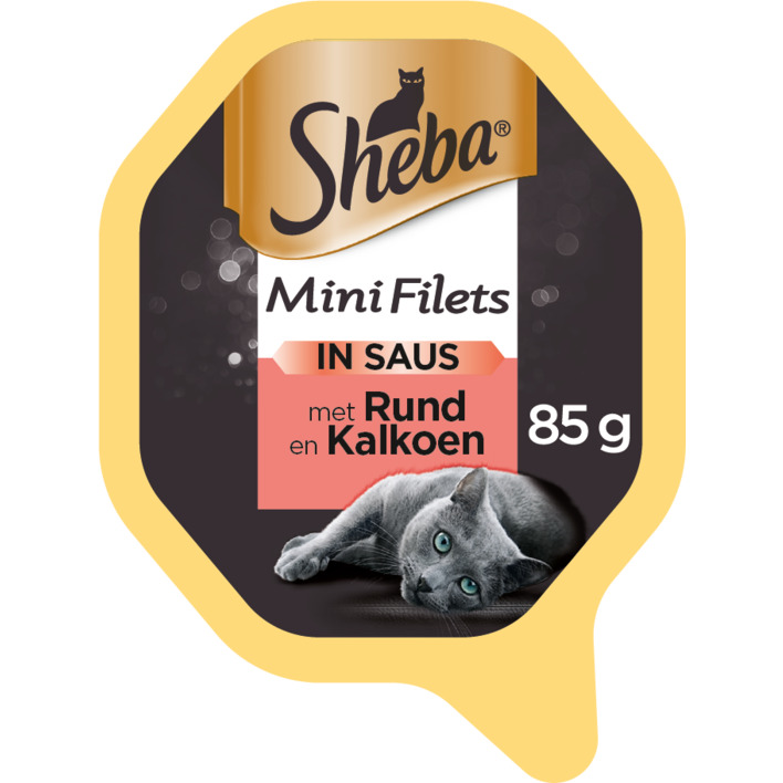 Sheba Mini filets in saus rund & kalkoen