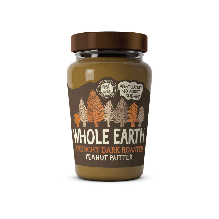 Whole earth Dark roasted crunchy peanut butter