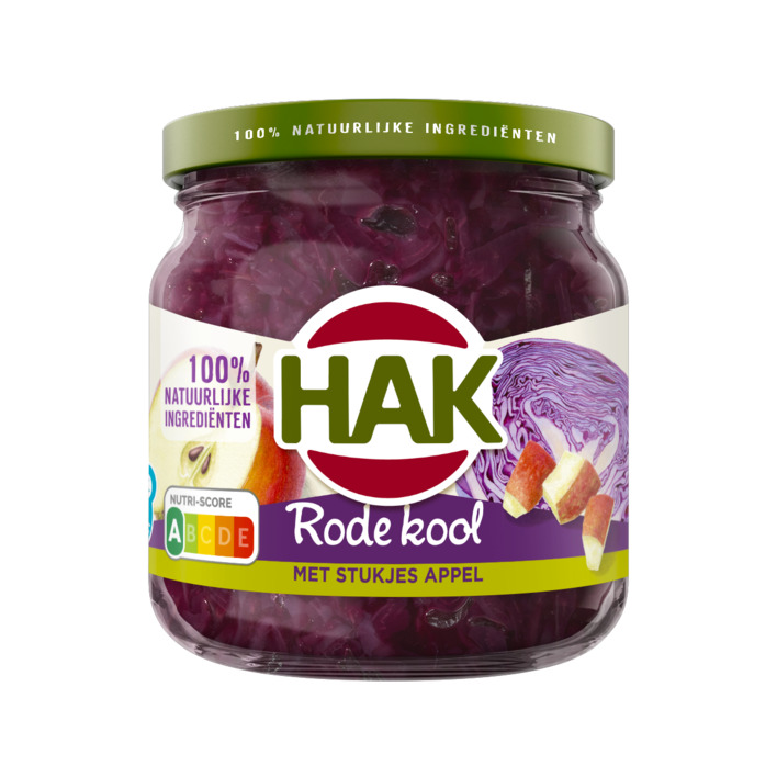 Hak Rode kool met stukjes appel