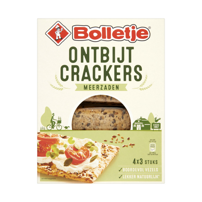 Bolletje Ontbijtcrackers Meerzaden