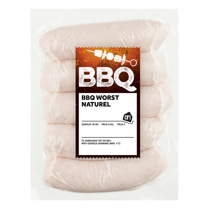 AH BBQ worst naturel 5 stuks