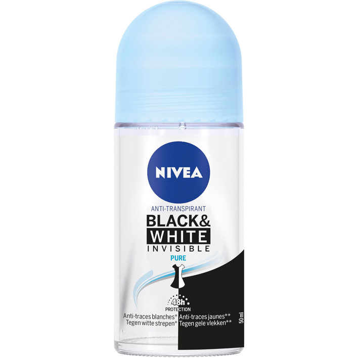 NIVEA Black & white pure deodorant roller