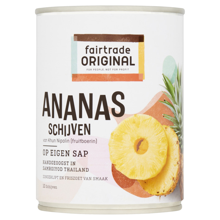 Fairtrade Original Ananas schijven op sap