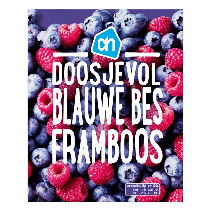 AH Doosje met blauwe bes framboos