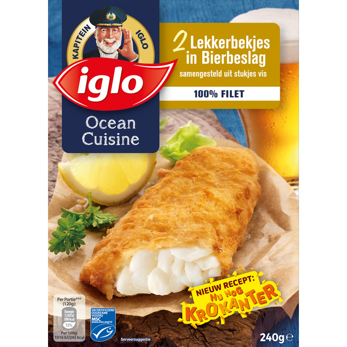 Iglo Viskraam lekkerbekjes in bierbeslag