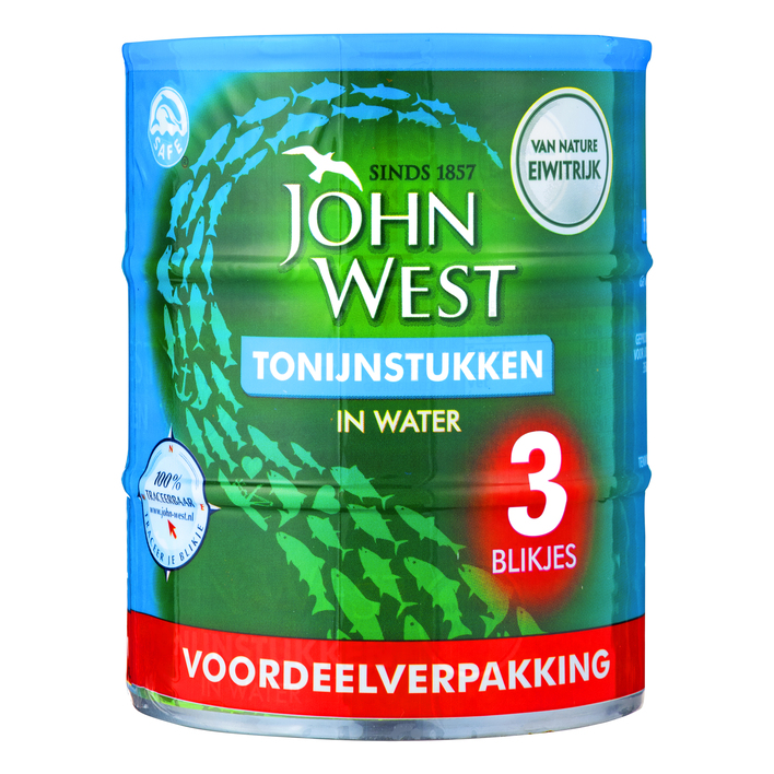John West Tonijn in water 3-pack