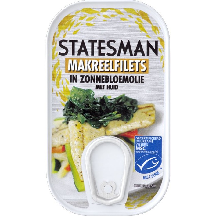 Statesman Makreelfilets in zonnebloemolie