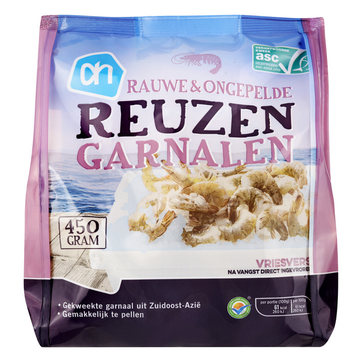 AH Reuzengarnalen rauw en ongepeld