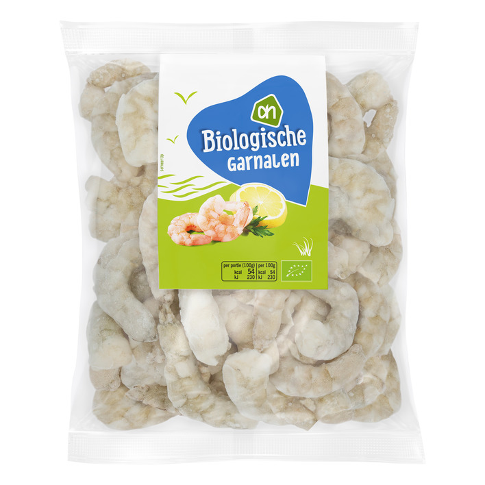 AH Biologisch Garnalen rauw en gepeld