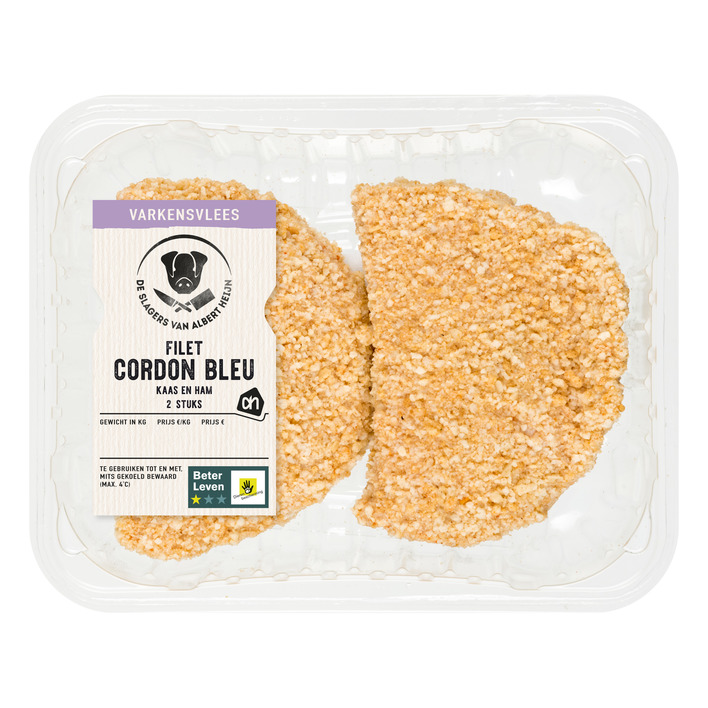 AH Gehakt cordon bleu kaas en ham