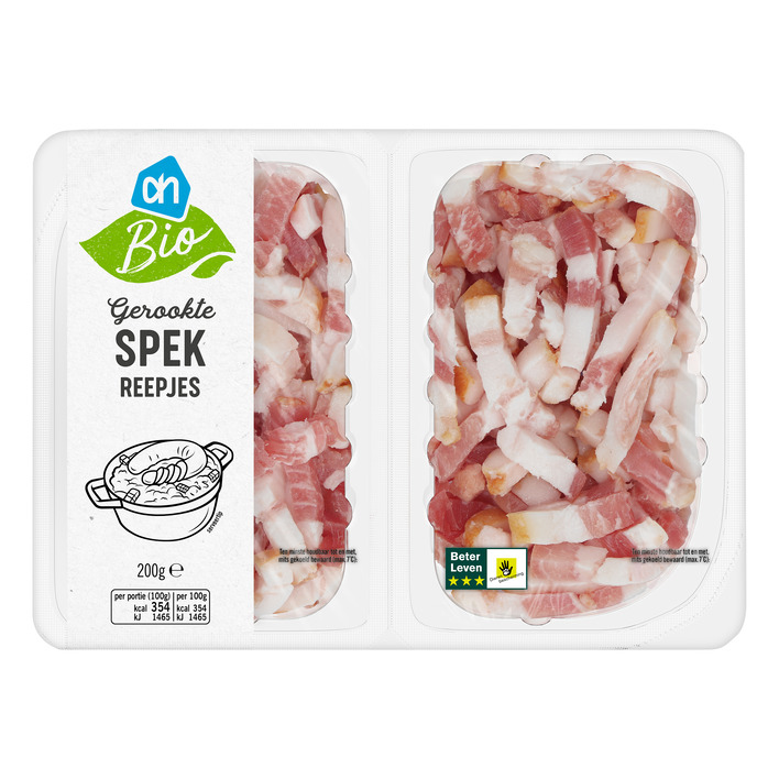 AH Biologisch Spekreepjes gerookt