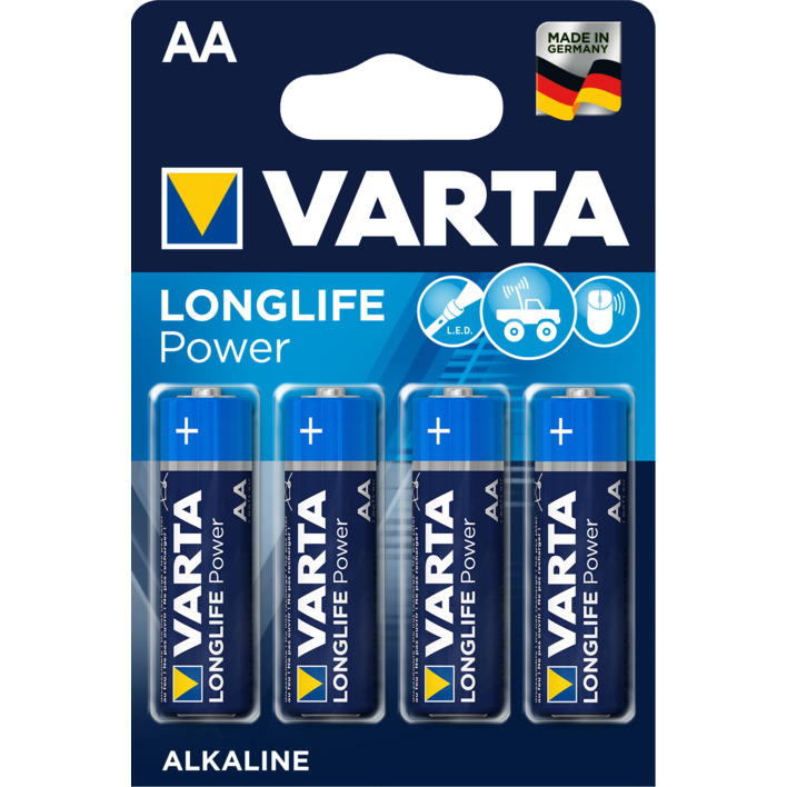 Varta Longlife power AA alkaline batterijen