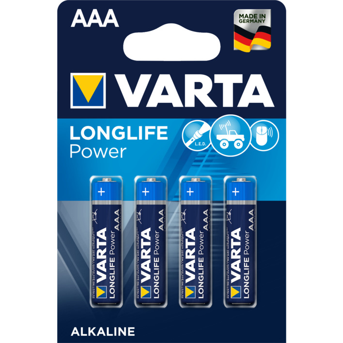 Varta Longlife power AAA alkaline batterijen