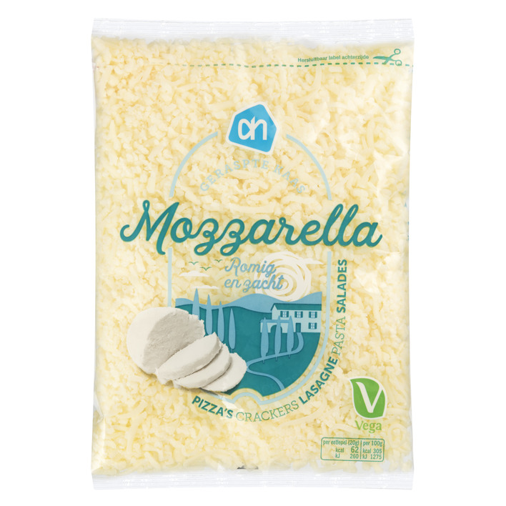 AH Mozzarella geraspt