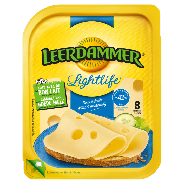 Leerdammer Lightlife jong belegen 35+ plakken