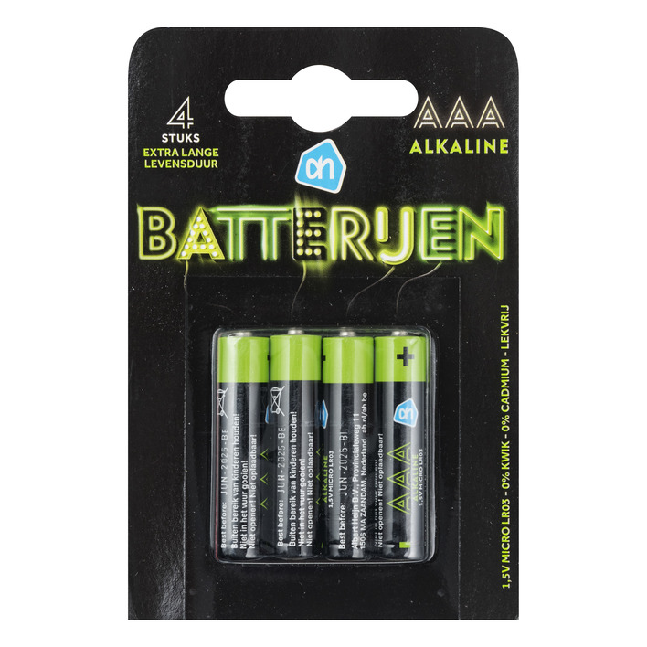 AH AAA alkaline batterijen
