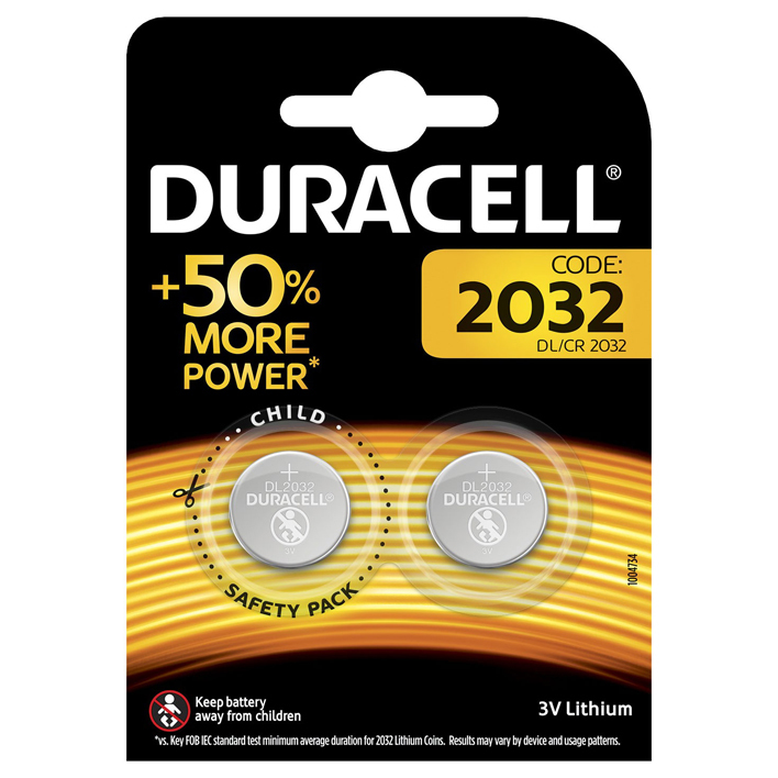 Duracell 2032 Lithium-knoopcelbatterijen CR2032