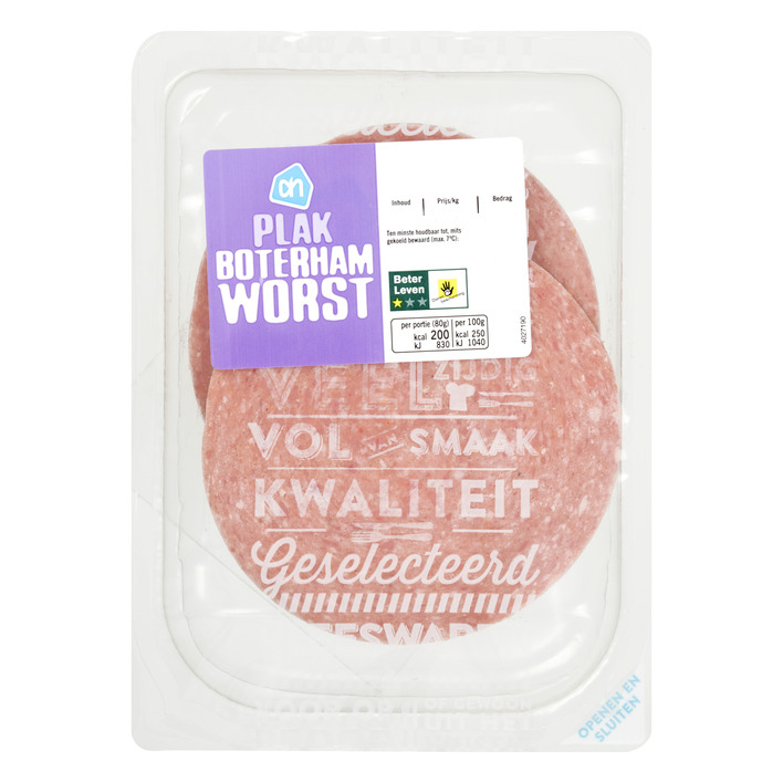 AH Plak boterhamworst