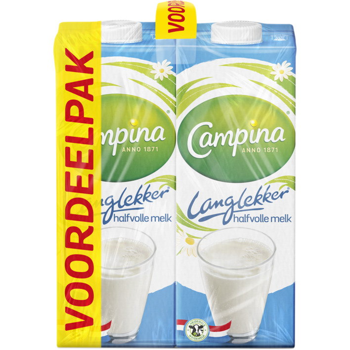 Campina Langlekker halfvolle melk voordeelpak
