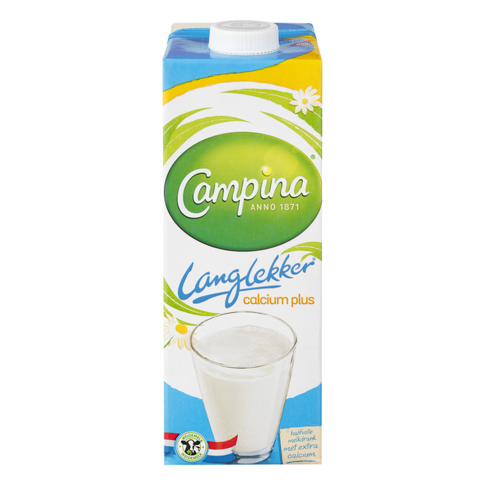 Campina Langlekker halfvolle melk calcium plus