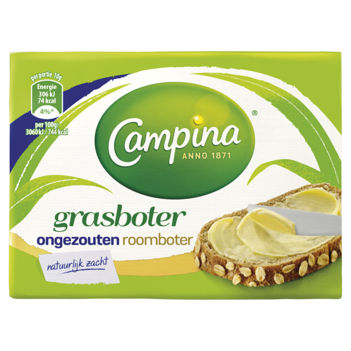 Campina Grasboter ongezouten roomboter