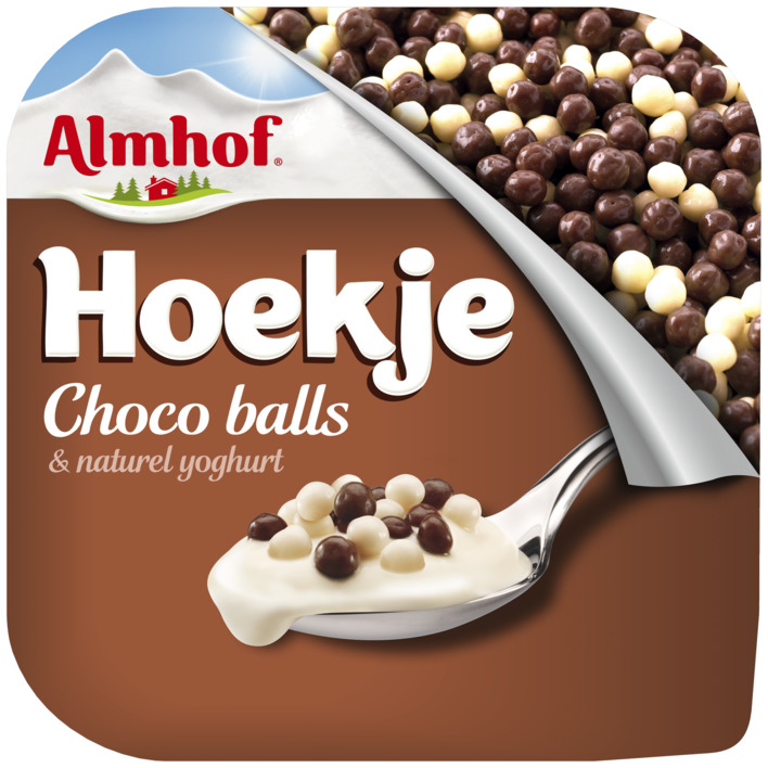 Almhof Hoekje choco balls naturel yoghurt