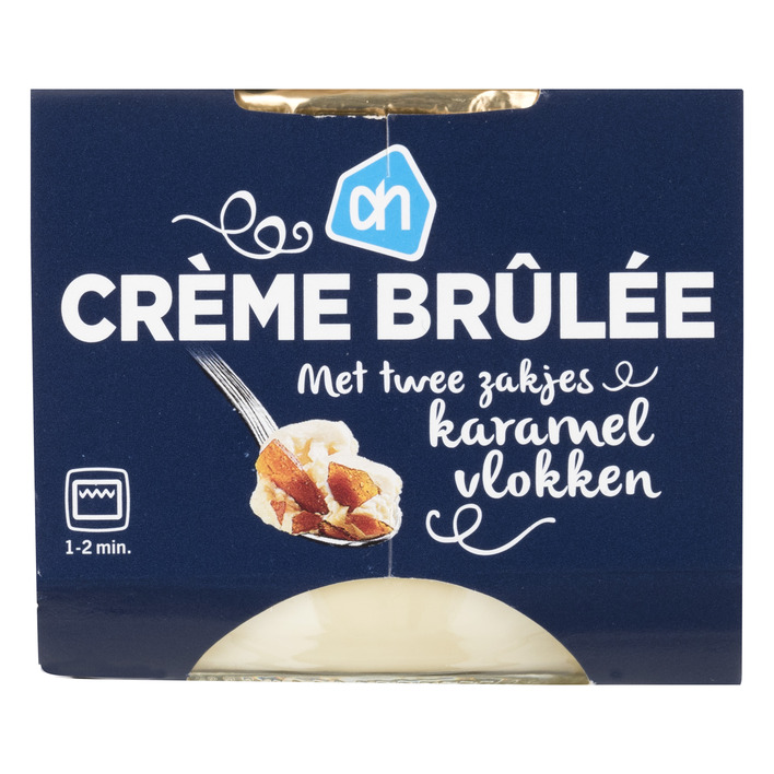 AH Crème brulée met karamel vlokken