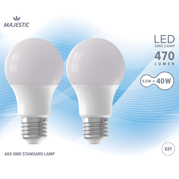 Majestic Led standaard mat E27 40W