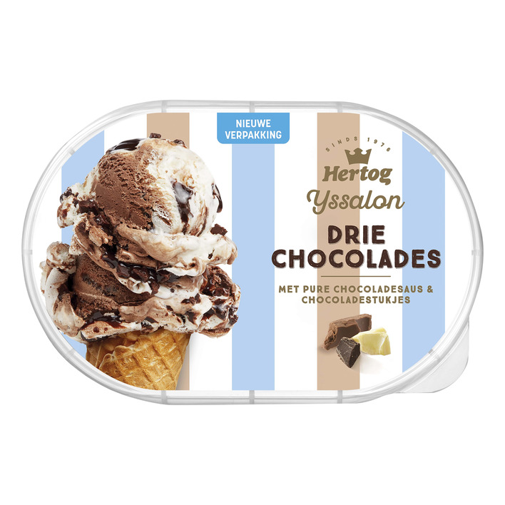 Hertog Ijssalon drie chocolades
