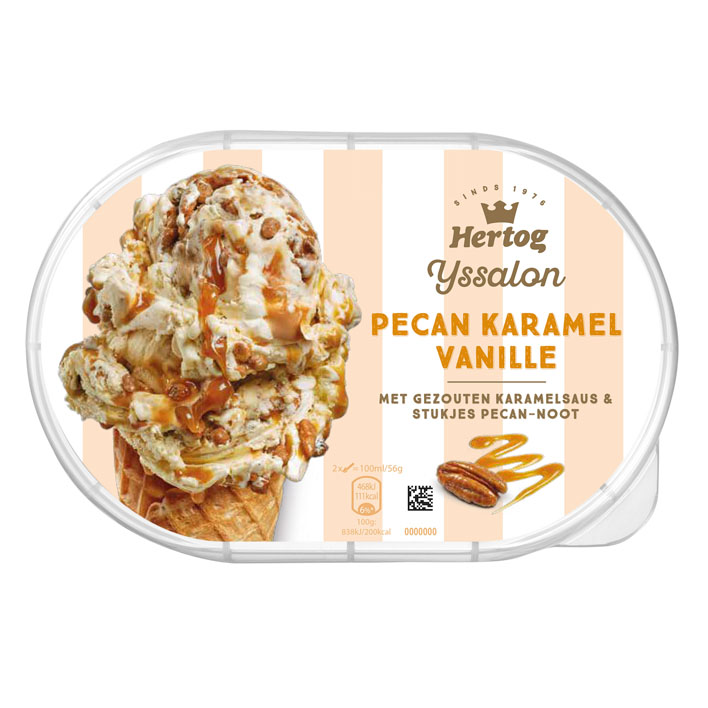 Hertog Ijssalon pecan-karamel vanille